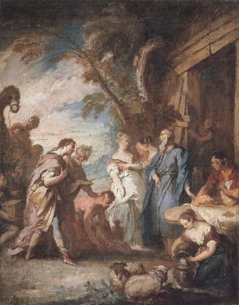 Francois Boucher Welcoming the Servant of Abraham Germany oil painting art